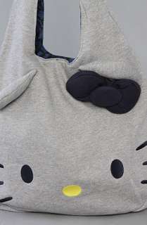 Loungefly The Hello Kitty Face Fleece Tote in Gray  Karmaloop 