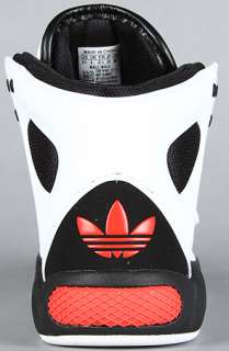 adidas The Roundhouse Mid Sneaker in Black White Core Energy 