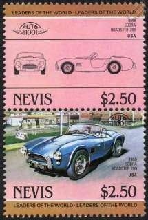 CARROLL SHELBY Mustang Cobra GT Car Stamp Collection  