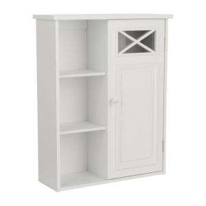 Elegant Home Johnston 20 In. Wall Cabinet in White HD16827 at The Home 