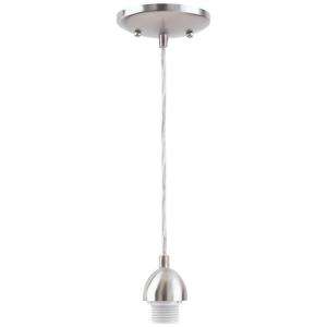   Brushed Nickel Adjustable Mini Pendant 7028400 at The Home Depot
