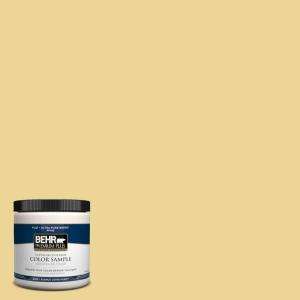 BEHR Premium Plus 8 oz. Mustard Seed Interior/Exterior Paint Tester 