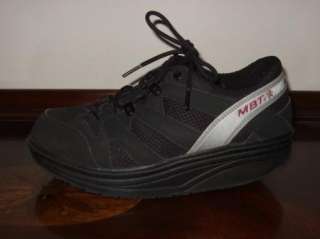 MBT Sport Black Leather Sneakers Shoes Womens Sz.38 1/3(EU) / 8(US 