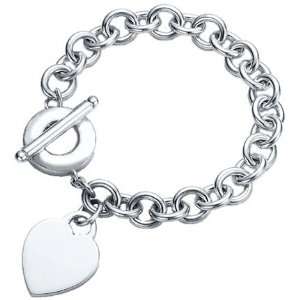 Tiffany inspiriertes Designer Armband mit Herz Anhänger, Sterling 