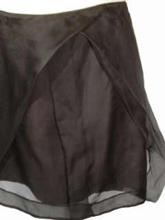   Brown Layered Cotton Silk Short Skirt Jupe Krakow Spring 2008  