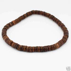 Necklace N142 Sono wood beads carved tribal organic chocker necklaces 