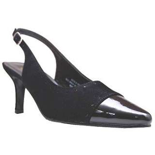 Womens Annie Avant Black Suede/Patent Shoes 