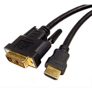 Cables Unlimited 3 Foot Digital Audio/Visual HDMI to DVI D Single Link 
