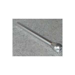 Eloxiertes Aluminium Röhrchen mit Knopf 7cm SILBER / Schnupfrohr 