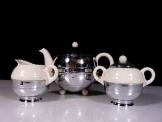 Orig. Art Deco / Bauhaus Coffee Tea Set Gouda 1930s  