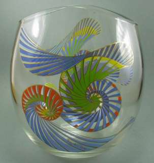 ROSENTHAL schöne grosse Vase Glas  Nautilus    6023  