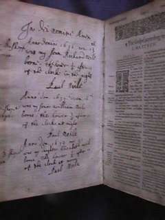   NEILE 1622 KJV Family Bible Signed Birth Records BRITISH ROYAL SOCIETY
