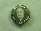 1932 President Franklin D Roosevelt FDR Political Campaign Pin Pinback 