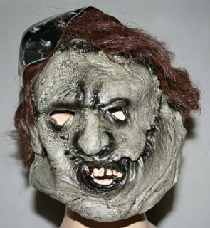 This licensed Texas Chainsaw Massacre Vinyl mask is 3/4 mask with an 
