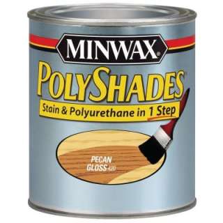 Minwax PolyShades 1 qt. Pecan Gloss Stain and Polyurethane 61420 at 