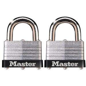 Master Lock 1 1/2 Laminated Steel Body Warded Padlock w/ 1 shackle 