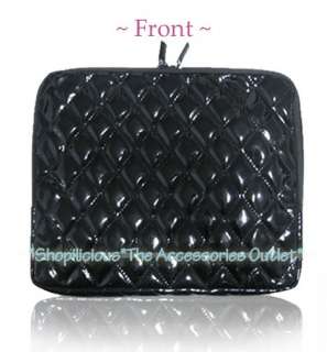   TAB 7/8.9/10.1 TABLET BLK QUILTED PATENT LEATHER CASE SLEEVE  