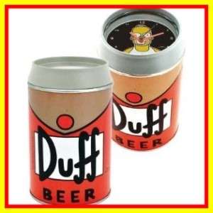 C24   Simpsons Wecker Homer Simpson Duff Beer Dose Uhr  