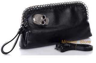 Women Skull Faux Leather Exquisite Handbag Shoulder Bag  