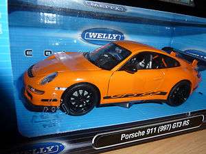 Porsche 911 (997) GT3 RS orange Welly 124 SCALE  