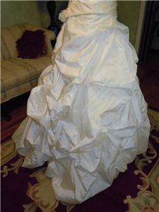 Gorgeous Justin Alexander Satin Wedding Gown Bridal Dress Sz 18  