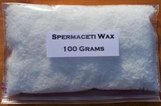 Pure Spermaceti Wax (Sperm Whale Oil Cetaceum)   100 Grams   Great for 
