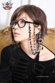 Goth Punk Eyeglasses Chain Holder+Ear Cuff CAMEO TASSEL  