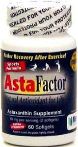 ASTAFACTOR® NATURAL ASTAXANTHIN 10 mg SPORTS 60  