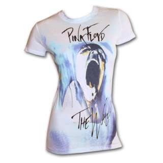 Pink Floyd The Wall Thin Ice White Ladies Slim Graphic T Shirt  