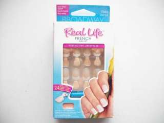 Broadway nails real life French nail kit short PEACH  