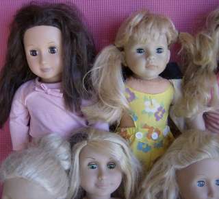 Lot of 6 dolls Battat Girl Doll Kingstate Girl Doll TLC  