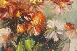   Texas Floral Impressionist Painting Virginia Alford San Antonio Artist