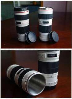 Canon Camera Lens 11 EF 70 200 mm White Coffee Cup Mug Thermos 