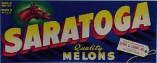 brand saratoga variation type melon origin san jose ca circa 1940 dist 