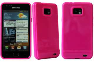   Gel Cover Hülle Tasche Case für Samsung Galaxy S2 i9100 Pink  