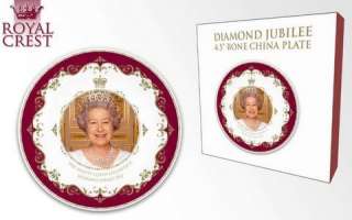 Queens Diamond Jubilee 4.5 inch Bone China Plate With Stand in 