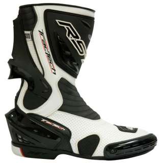 RST TRACTECH RACE BOOTS CE APPROVED MOTORCYCLE SPORTS BOOT WHITE SIZE 