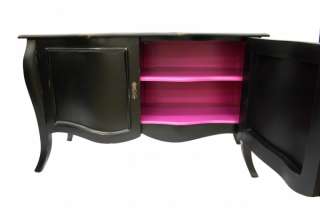 French Designer Furniture Black sideboard with Pink Interior Designer 