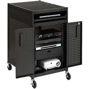  Bretford Basics TC15SA A/V Equipment Cabinet. BLK CABINET 