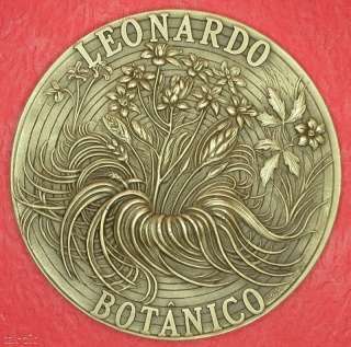   Léonard de Vinci Botaniste Superbe Médaille Bronze 