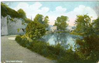 Kilkenny Canal Walk old Irish Color Postcard Lawrence  