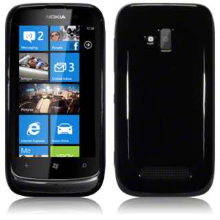 TPU Gel Case / Cover for Nokia Lumia 610 / Solid Black  