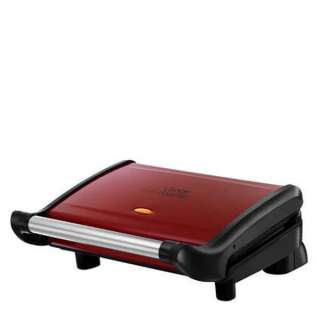 George Foreman Heritage Grill   Red with Chrome Handle, 5 Portion 