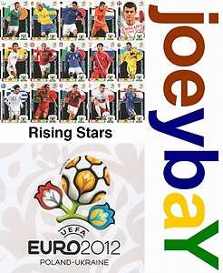   CHOOSE EURO 2012 RISING STAR PANINI ADRENALYN XL FROM ALL 16
