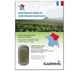 GARMIN Mappa trekking Topo Francia Nord Est  