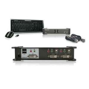    Selected 2 port DVI KVM combo w/cables By IOGear Electronics