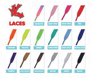 Flat Coloured Skate Shoe Laces Shoelaces (ALL COLOURS )  