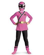 Girls Classic Pink Power Ranger Samurai Costume