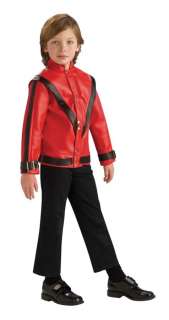 Jackson Thriller Jacket   Leather like red jacket fashioned right 