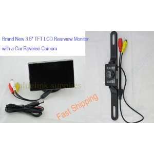  3.5 TFT LCD Car Monitor Color Camera Rearview DVD VCR 